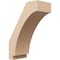 Ekena Millwork 5-inch W x 10-inch D x 14-inch H Imperial Rough Cedar Woodgrain TimberThane Knee Brace, Primed BRCUR05X10X14IMPRCPR - alternate 1